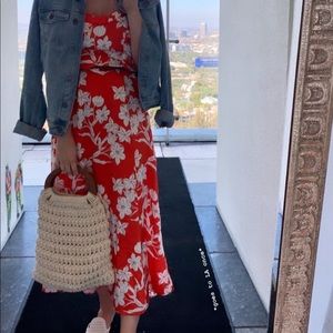 Zara silk maxi dress